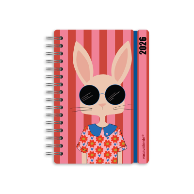 Agenda Studio Hipster bunny A5 semanal Vacavaliente
