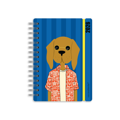 Agenda Studio Hipster dog A5 semanal Vacavaliente