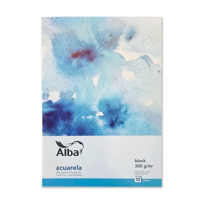 Block para Acuarela 13x17 cm de 300 gramos x12 Hojas Alba