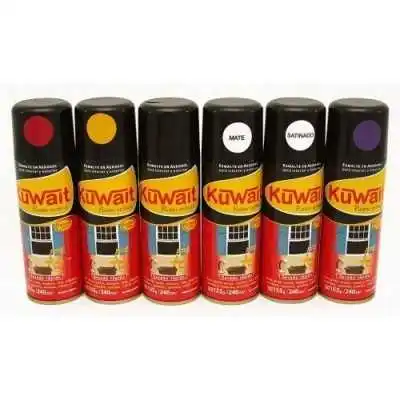 Esmalte Sintético en Aerosol NEGRO MATE BRILLANTE x240 cc Kuwait