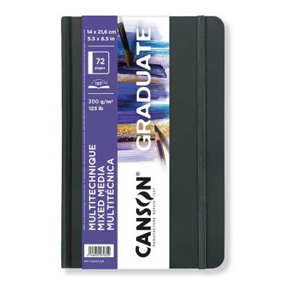 Album Book Graduate Mix Media 14x21,6 cm 200 gramos x36 hojas Canson