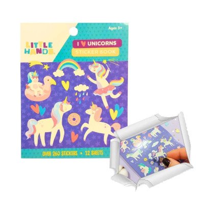Libreta de stickers unicornio Colours
