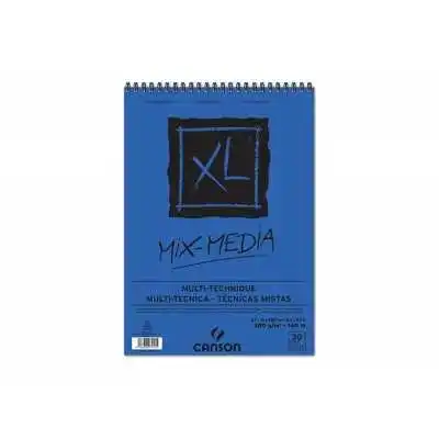 Block XL Mix Media azul A4 300 gramos x30 hojas Canson