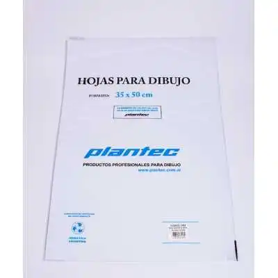 Papel para dibujo tecnico 142gr 35x50 x 10 hjs Plantec