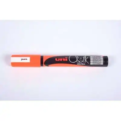 Marcador Posca Tinta Tiza Líquida 5M / 1.8-2.5mm Naranja Flúo (0700) Uni