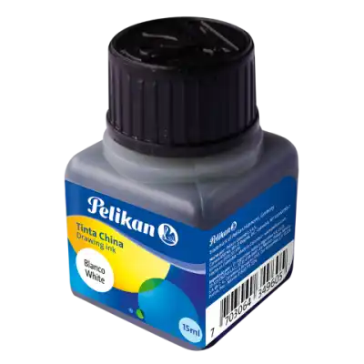 Tinta de Dibujo BLANCO frasco x15 cc Pelikan