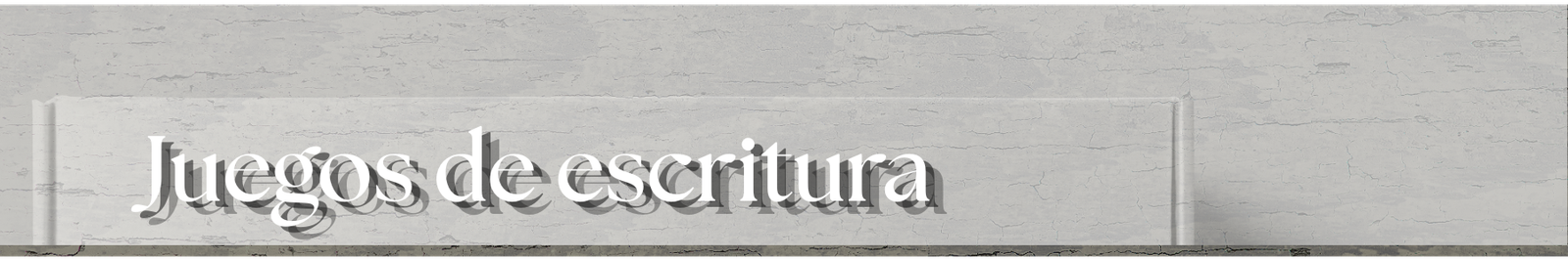 Juegos de escritura