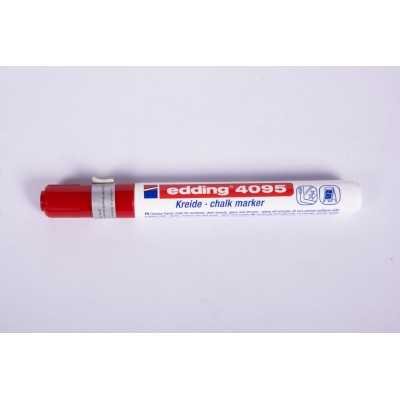 Marcador Tiza Liquida ROJO punta redonda 2-3 mm trazo medio Edding