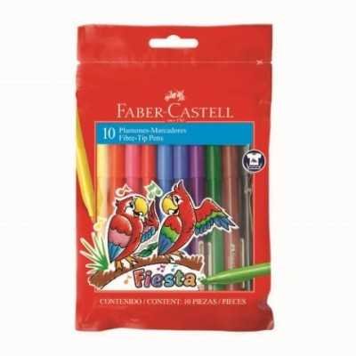 Marcadores fiesta x10 FABER CASTELL