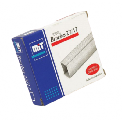 Broche para abrochadora Nº23/17 x1000 unidades MIT