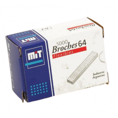 Broche para abrochadora Nº64 x5000 unidades MIT
