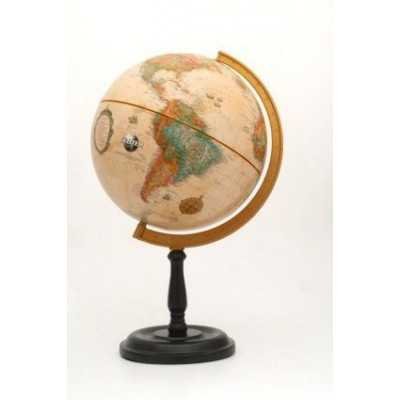 Globo terraqueo de 30cm Base madera torre Antiguo
