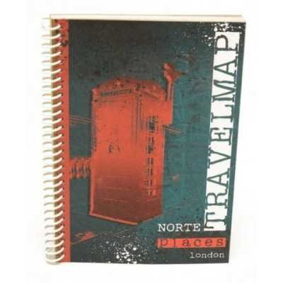 Libreta con espiral 15,5 x 10,5 cm rayada x 40 hojas Norte