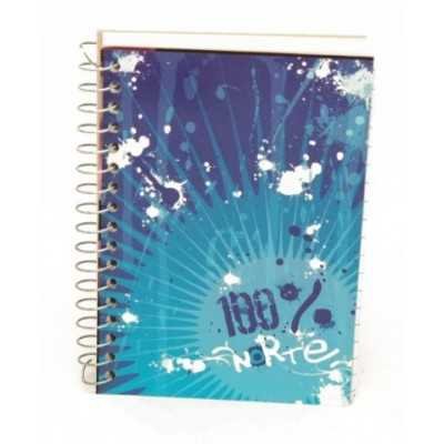Libreta con espiral 12 x 8 cm rayada x 70 hojas Norte