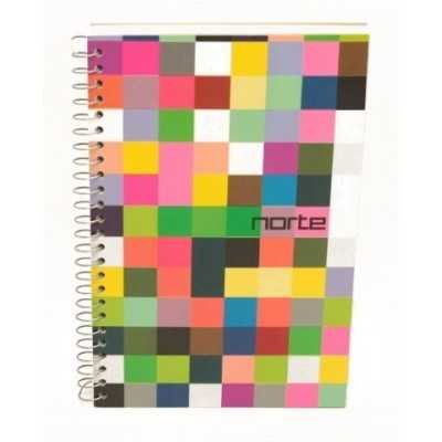 Libreta con espiral 17 x 11 cm rayada x 80 hojas Norte