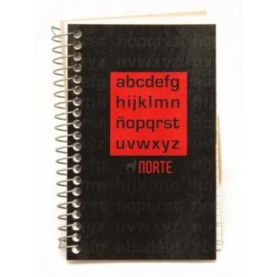 Indice con espiral 10,5 x 6,6 cm x 40 hojas Norte