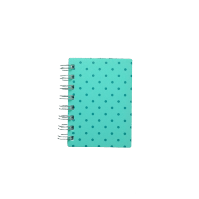 Libreta  A7 rayada lunares Rideo