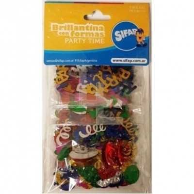 Brillantina de formas party time SIFAP