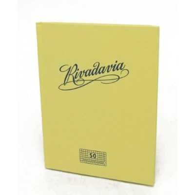 Cuaderno tapa de cartón x 50 hojas cuadriculado Rivadavia