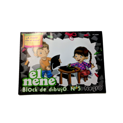Block de dibujo N° 5 negro EL NENE