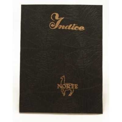 Cuaderno con indice tapa hule x 45 hojas Norte