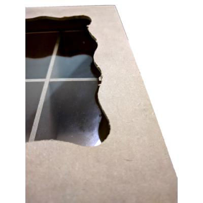 Caja zapato con vidrio para te El Tigre