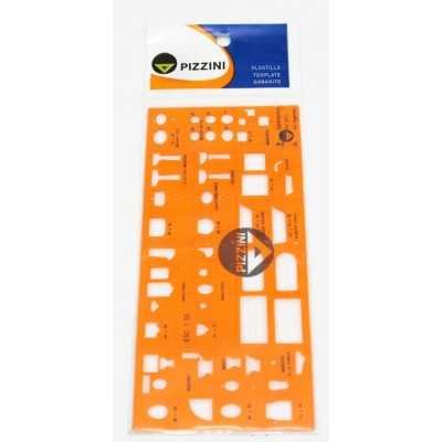 Plantilla sanitarios 1/50 Pizzini