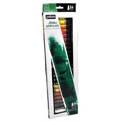 Estuche Acrilico x24 tubos de 12 ml Studio Acrylics Pebeo