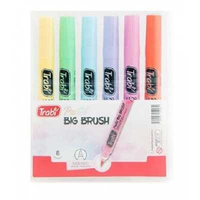 Marcadores Punta de pincel COLORES PASTEL x6 unidades Trabi