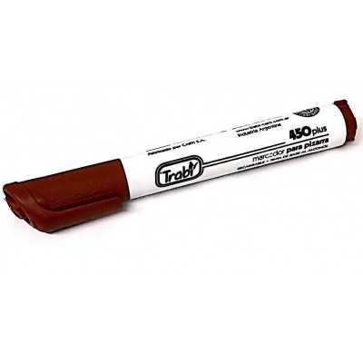 Marcador de pizarra recargable Marrón punta redonda Trabi