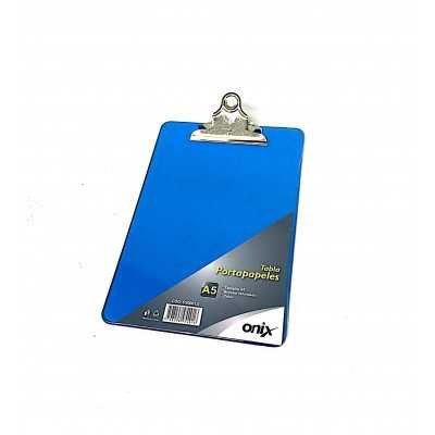 Portablock A5 azul / rosa de acrilico ONIX