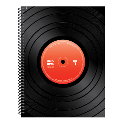 Cuaderno con espiral A4 tapa flexible linea 16 x84 hojas cuadriculado Ledesma