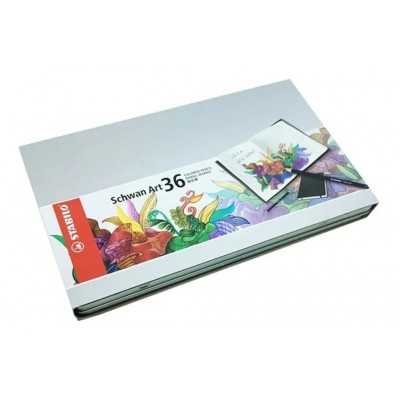 Lápices Policromados Schwan Art x36 colores surtidos lata Stabilo