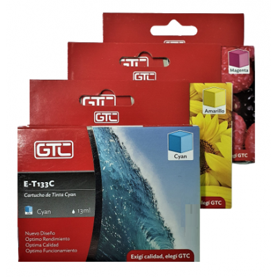 Cartucho para Impresora Epson XP125 AMARILLO GTC