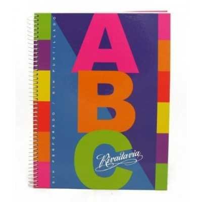 Cuaderno con espiral ABC 21 x 27 cm x 60 hojas cuadriculado Rivadavia
