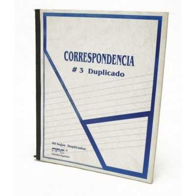 Cuaderno correspondencia nº 3 duplicado x 50 hojas