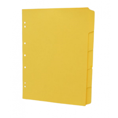Separadores A4 AMARILLO de cartulina