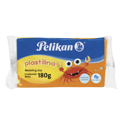 Plastilina escolar NARANJA Pelikan