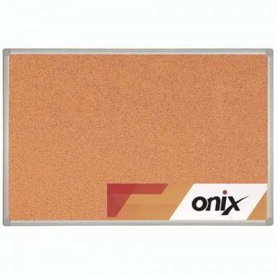 Pizarra corcho 60x90 cm marco de aluminio Onix