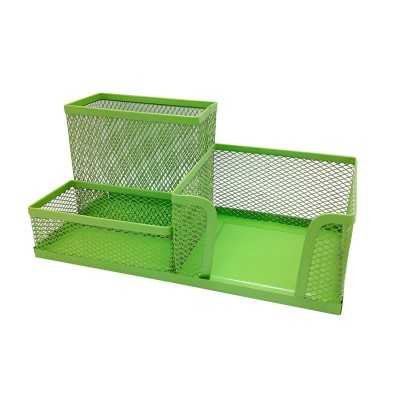 Organizador de Escritorio de alambre 3 divisiones VERDE MANZANA Onix