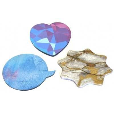 Nota Adhesiva FORMAS MARMOL  x4 block de 80 hojas Memo Fix