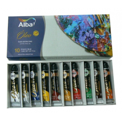 Set Oleo Profesional de 18 ml estuche x10 unidades  Alba