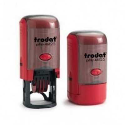 Sello Fechador Redondo Printy 46125 diámetro 25 mm rojo Trodat