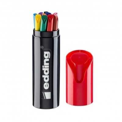 Set Marcador al agua 1200 BLACK BOX x10 colores Edding