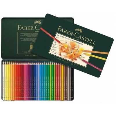 Lápices Polychromos x36 colores lata Faber-Castell