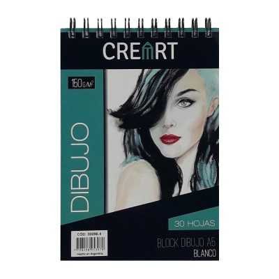 Block Dibujo A5 anillado CREART 150 gramos x30 Hojas Libesa