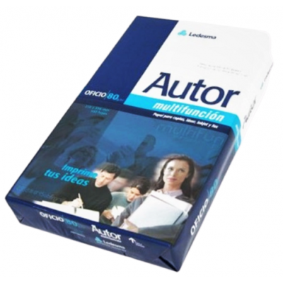 Resma Papel Oficio x500 hojas de 80 grs Autor Ledesma
