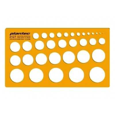 Plantilla Inyectada Profesional Círculos y Radios Polares Mod. 2127 Plantec