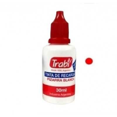 Tinta recarga para marcador pizarra ROJO x30 ml Trabi
