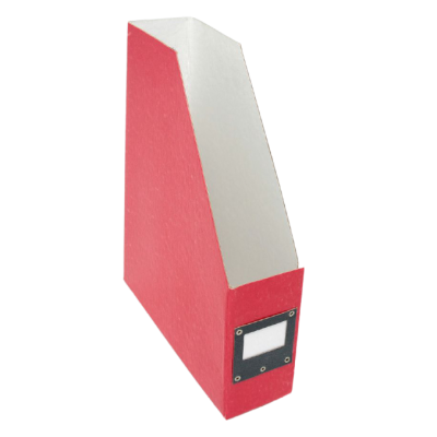 Revistero de cartón montado ROJO Paperland